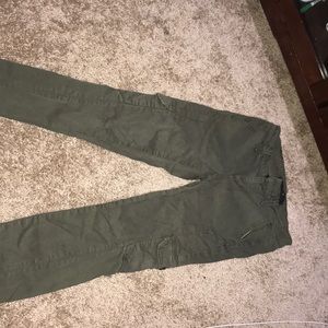 Joes Army Green Cargo Skinny Jeans